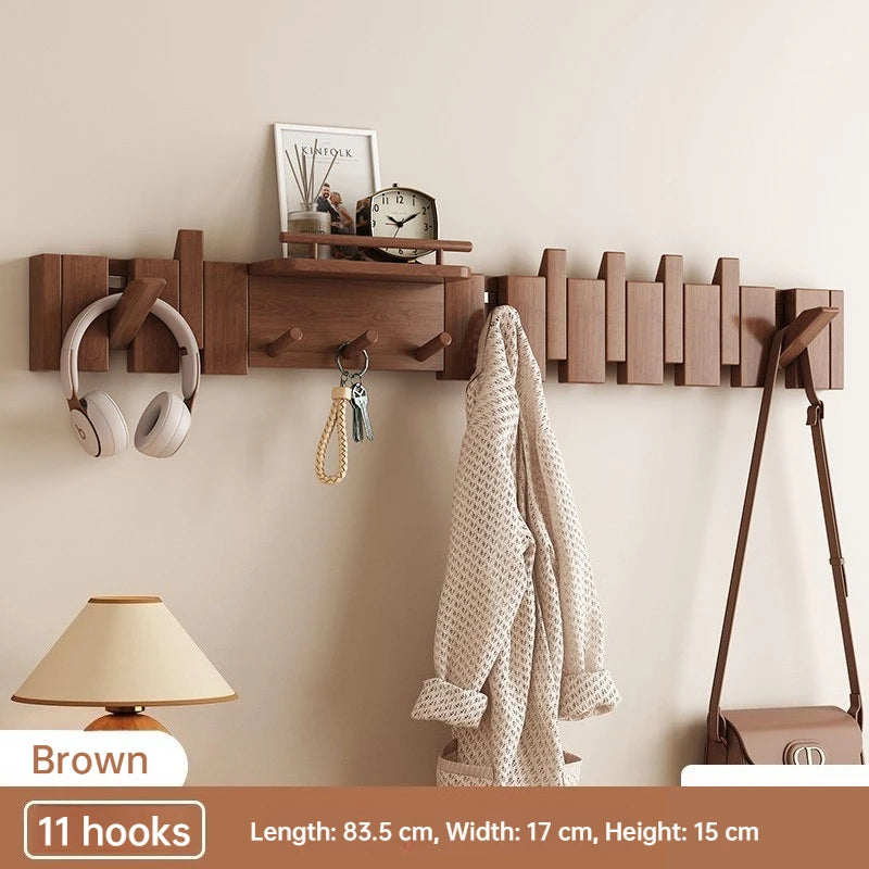 Piano Key Hanger — Wooden Foldable Wall Hook