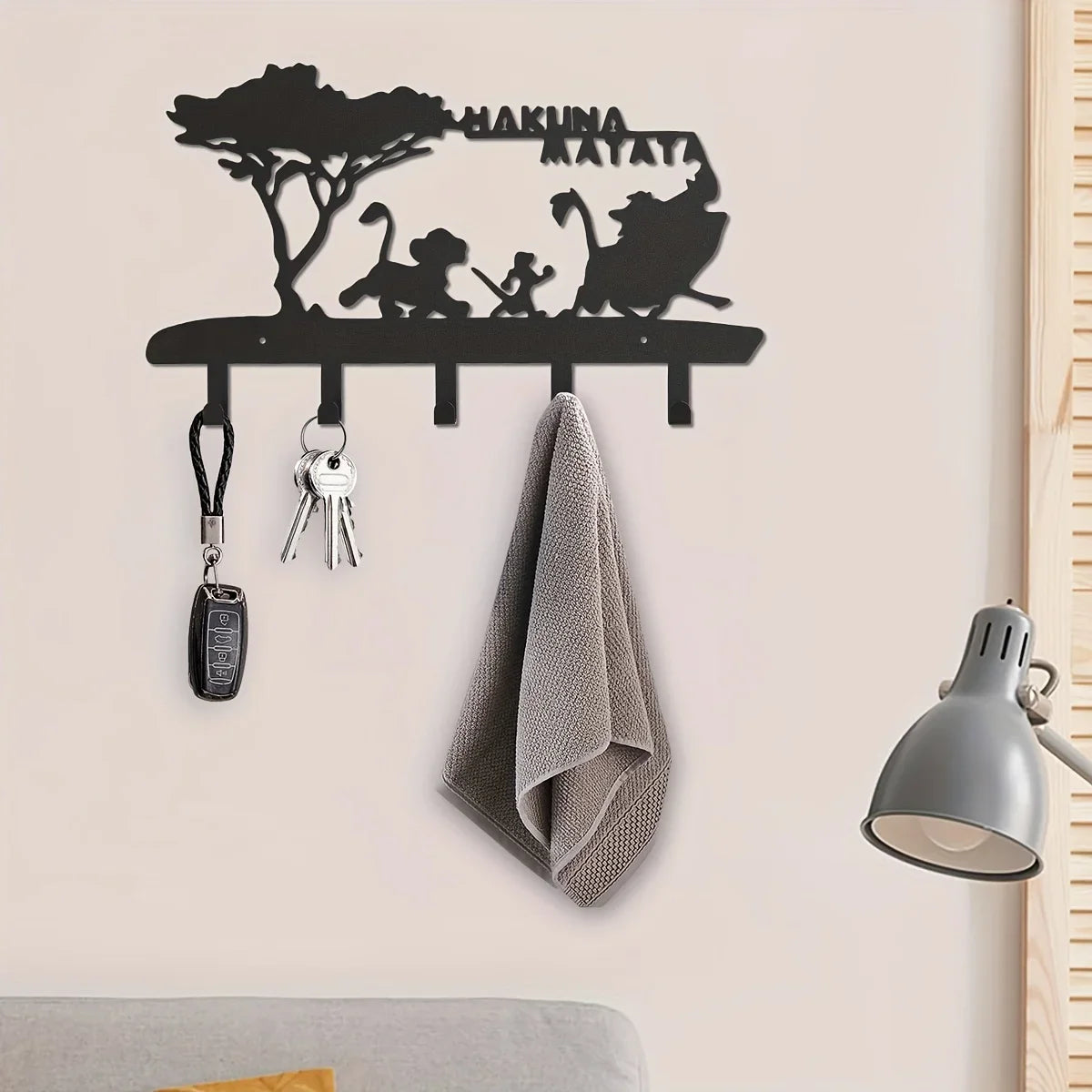 Decorative Metal Key Hooks — Wall Mounted Organizer