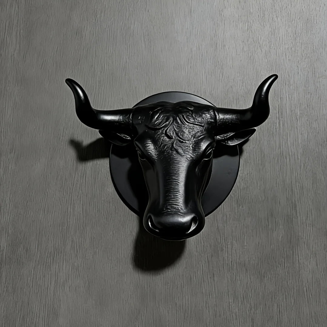 Bull Head Key Hook — Sculptural Wall Decor