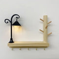 Self-Adhesive Wooden Key Rack — Decorative Wall Hook