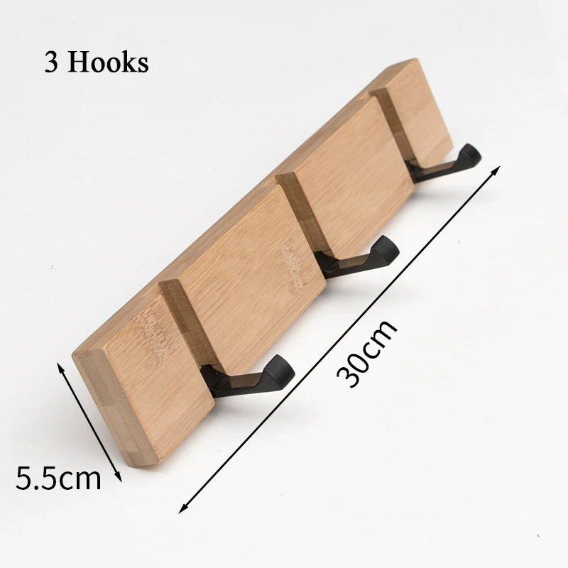 Bamboo Key Rack — Minimalist Wall Organizer