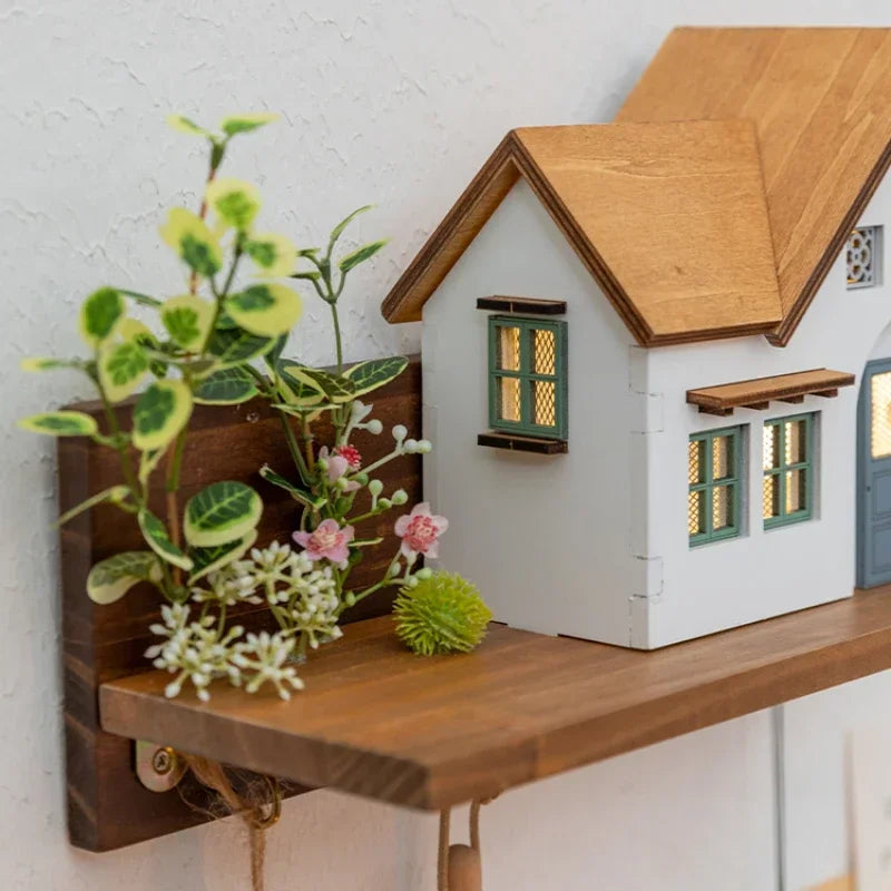 Creative Wall Hook Shelf — Entryway Key & Hat Organizer