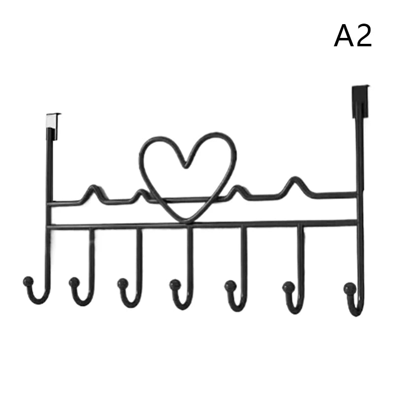 Heart-Shaped Wall Hook — Punch-Free Clothes & Bag Hanger