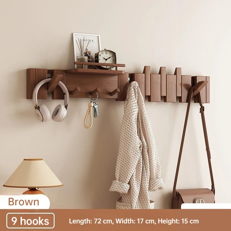 Piano Key Hanger — Wooden Foldable Wall Hook
