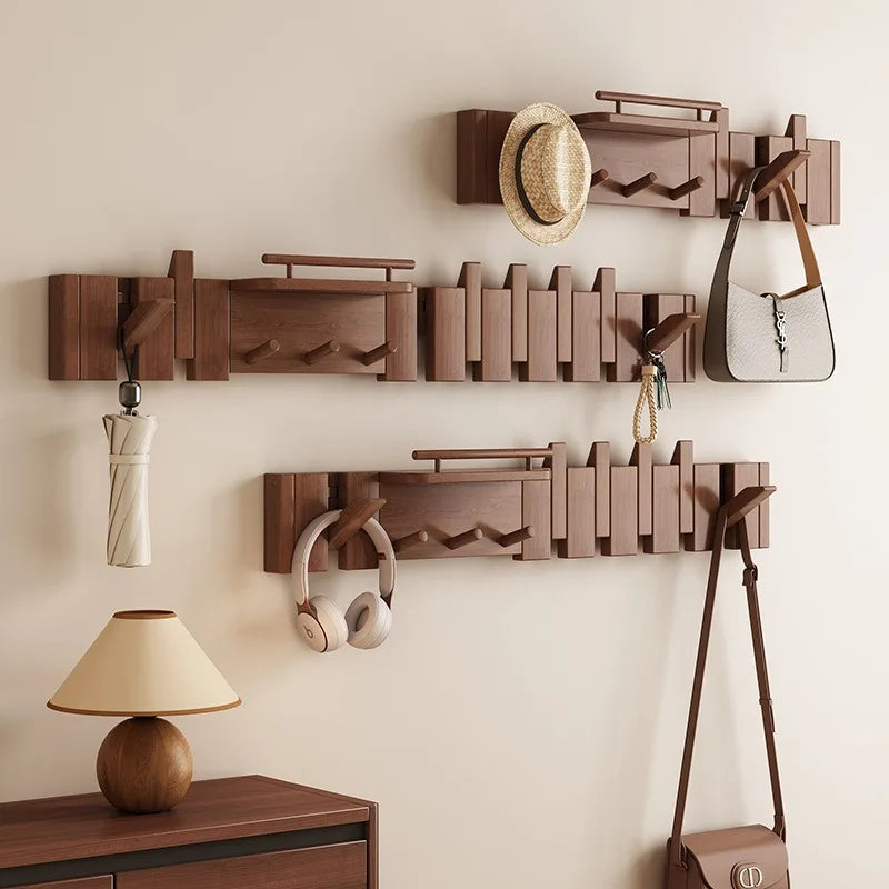 Piano Key Hanger — Wooden Foldable Wall Hook