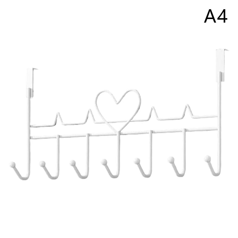Heart-Shaped Wall Hook — Punch-Free Clothes & Bag Hanger