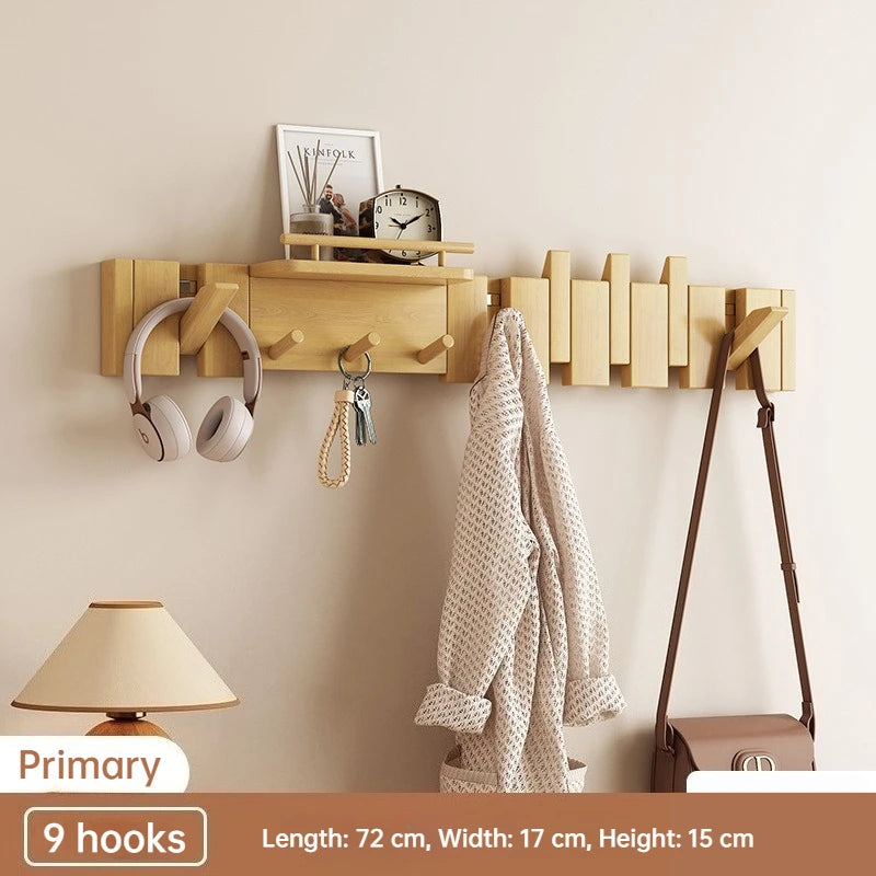 Piano Key Hanger — Wooden Foldable Wall Hook